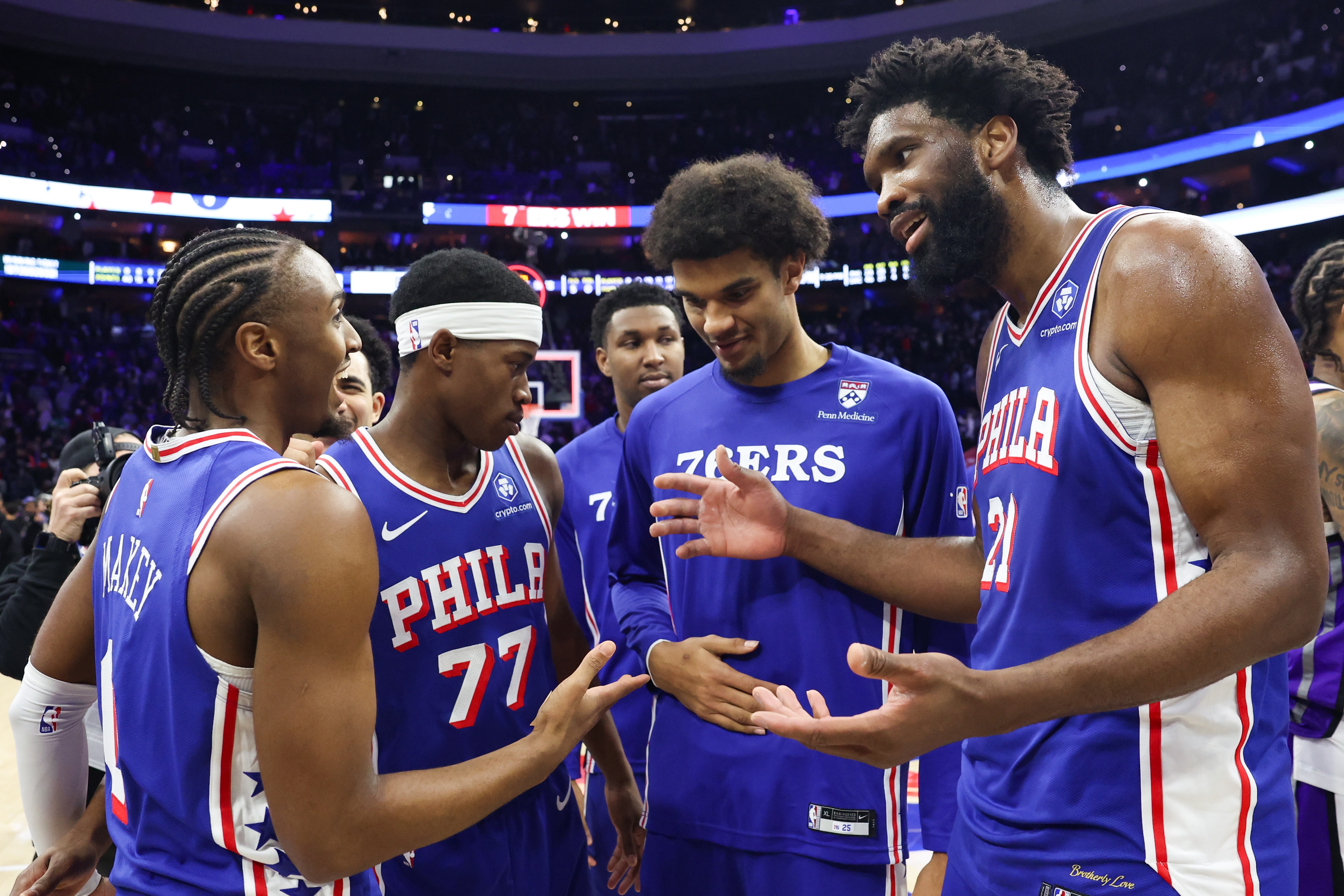 每年都有异常的76人平静得有些反常 乔治的禁赛打破了这一局面